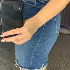 jean pencil skirt